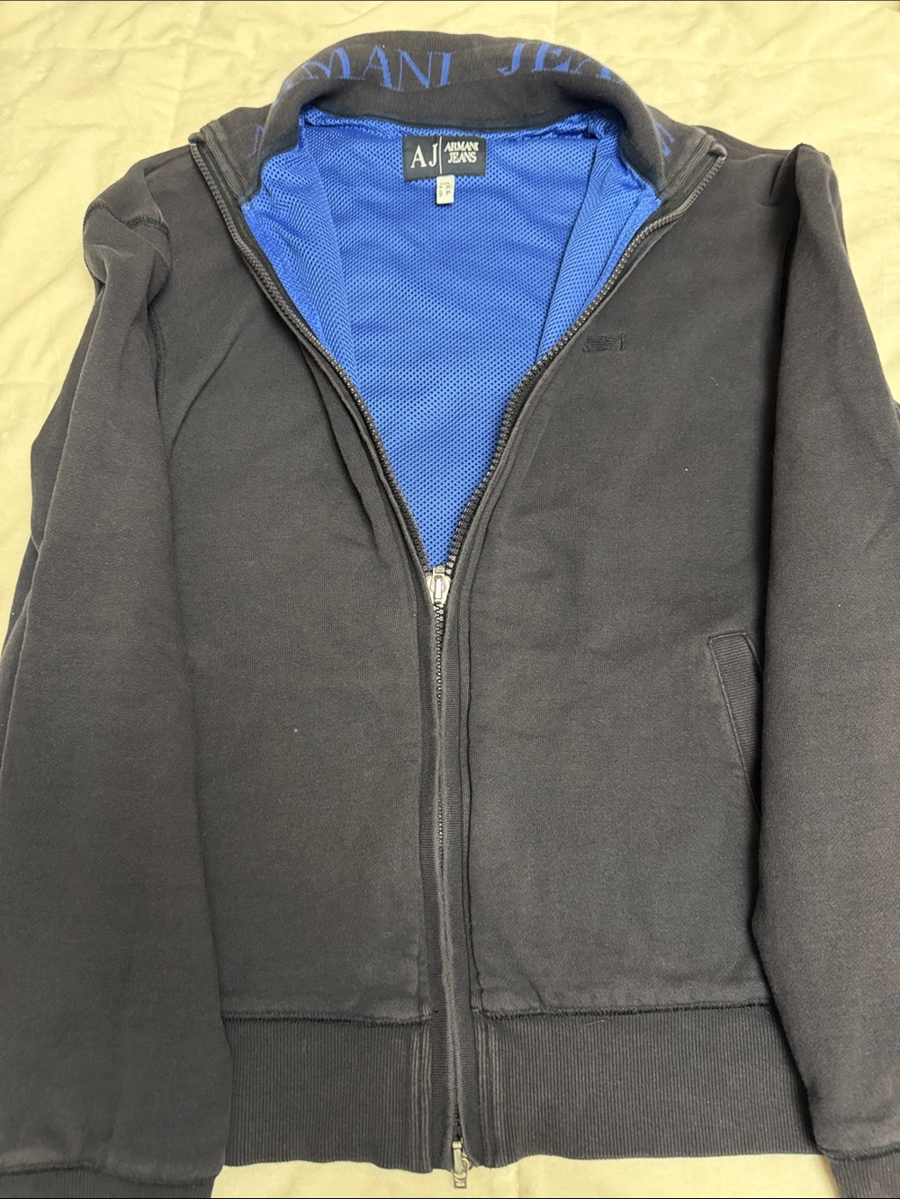 Men's Full-Zip Black Sweater Jacket